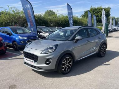Voir le détail de l'offre de cette FORD Puma 1.0 Flexifuel 125ch S&S mHEV Titanium de 2022 en vente à partir de 198.8 € / mois