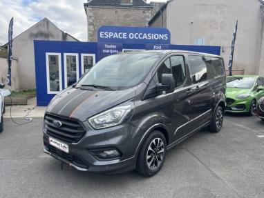 Voir le détail de l'offre de cette FORD Transit Custom Fg 320 L1H1 2.0 EcoBlue 185 Cabine Approfondie Sport de 2019 en vente à partir de 446.09 €  / mois